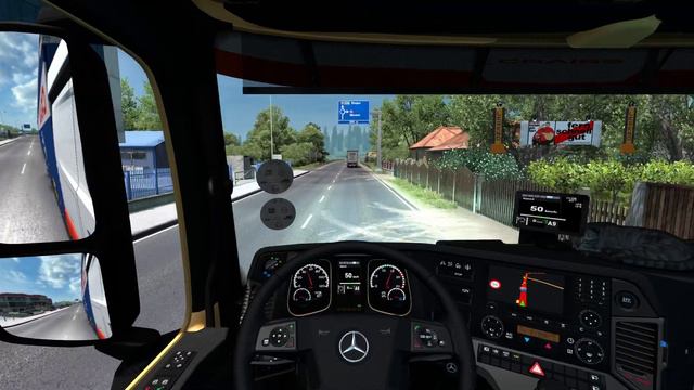 ETS2 Mercedes Actros MP4 TANDEM in dem Serpentinen [#1484] EURO TRUCK SIMULATOR 2 смотреть онлайн
