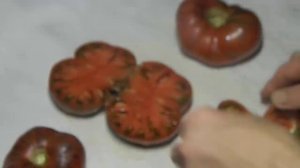 Томат Розелла Пурпул. Тест зрелых плодов.