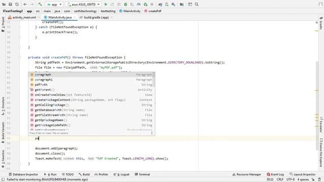 Paragraph, Bold, italic, underline iText 7 Android library tutorial смотреть онлайн