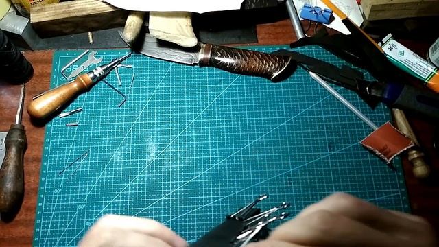 простые ножны из кожи (видео урок) смотреть онлайн