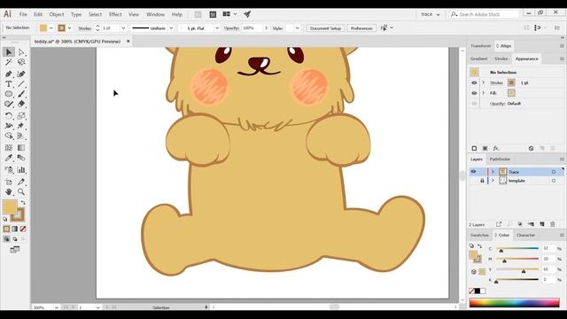 Adobe Illustrator Tutorial: How To Convert Teddy Bear Sketch Into Vector Format смотреть онлайн