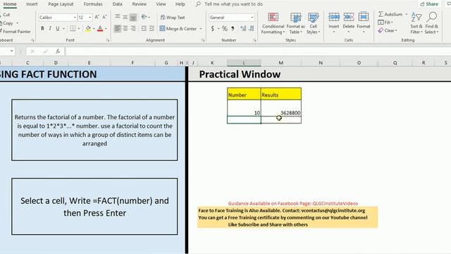 Master Excel Series Factorial Function - Become Excel Expert - TheQLGConsultants смотреть онлайн