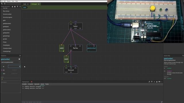 XOD IDE. Урок 2 - "Кнопка" смотреть онлайн