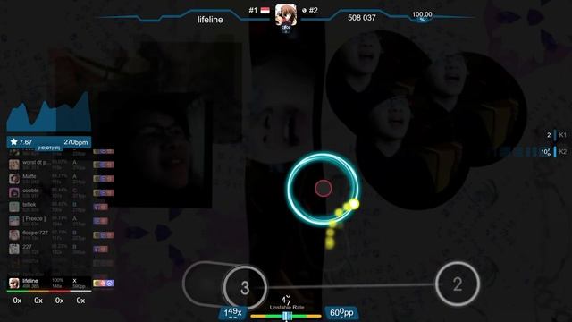 lifeline | Ayase Rie feat. Hata-tan - Yuima-ru*World [Laura's Extra] +HDDTHR SS (#1 792pp FC) - osu смотреть онлайн