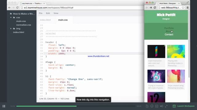 Lesson 24 Build Navigation with Unordered list смотреть онлайн