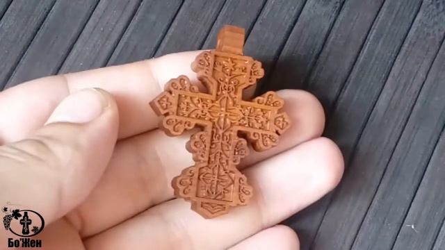 Резной нательный процветший крест Обзор#88 смотреть онлайн