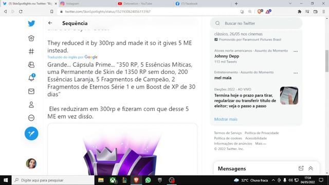 NOVA CÁPSULA PRIME GAMING DO LOL, NERFARAM O RP - League Of Legends смотреть онлайн