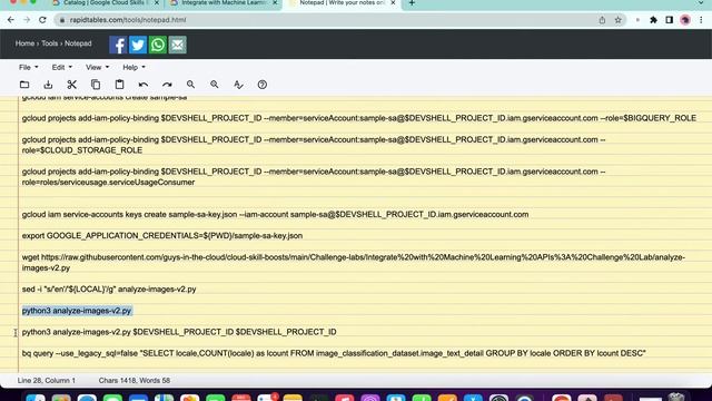 [UPDATED] Integrate with Machine Learning APIs Challenge Lab || #GSP329 || [With Explanation?️] смотреть онлайн