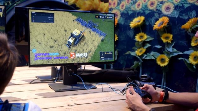 Никто не собирает урожай в симуляторе фермера/Farming simulator 17 gameplay Gamescom exclusive смотреть онлайн