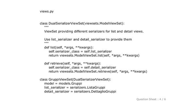 Django : Django rest framework, use different serializers in the same ModelViewSet смотреть онлайн