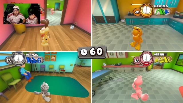 Fiesta con Garfield y sus Amigos | Garfield Lasagna Party Capitulo 1 | Juegos Karim Juega смотреть онлайн