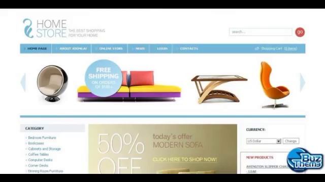 Download Interior and Furniture VirtueMart Template by M смотреть онлайн