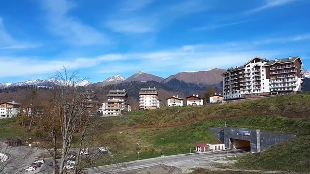 Гуляем на Роза Хутор и в Олимпийской деревне. смотреть онлайн