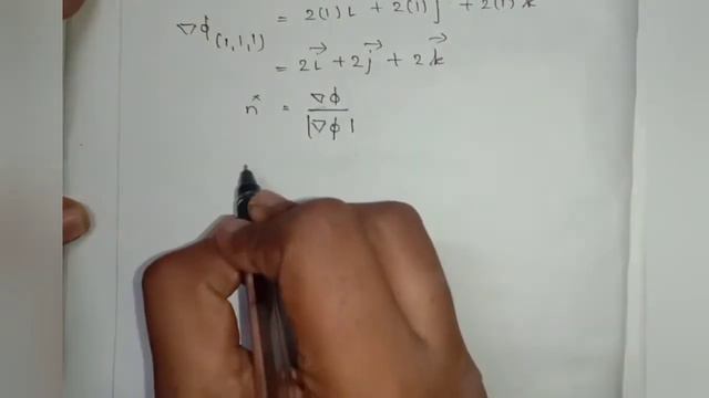 Find the unit vector normal to surface x^2 + y^2 + z^2=1 at point (1,1,1), try hard, easy solving.. смотреть онлайн