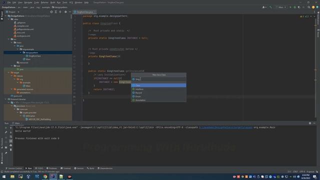 Java Design Pattern Singleton with Lazy Initialization | Java Programming смотреть онлайн