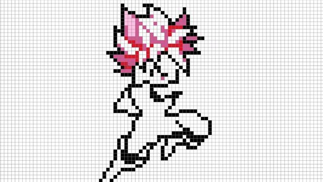 Как Нарисовать Чёрного Гоку По Клеточкам | Gokuu Black | #pixelart смотреть онлайн