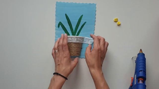 Поделка в сад. Подарок. Декоративно-прикладное творчество "Подсолнух в стакане". Подсолнух смотреть онлайн