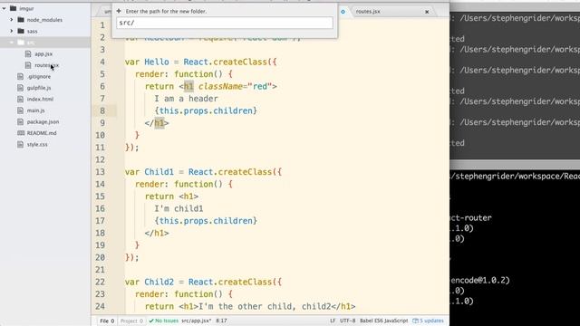 6 Flux and React Router 6 6 Refactor to Separate Rendering and Routing смотреть онлайн