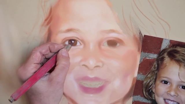 Pastel Portrait, Painting Process By Bogra