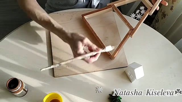 DIY. Деревянная елка из рейки с полками для декора смотреть онлайн