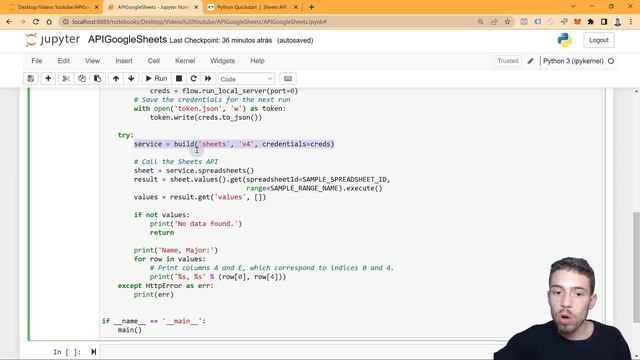 API do GoogleSheets com Python - ATUALIZADO смотреть онлайн