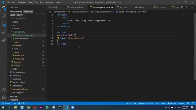 Vue CLI || 7- First Component смотреть онлайн