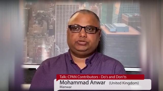 PerlCon. Mohammad Anwar. CPAN Contributors Do's and Don'ts смотреть онлайн