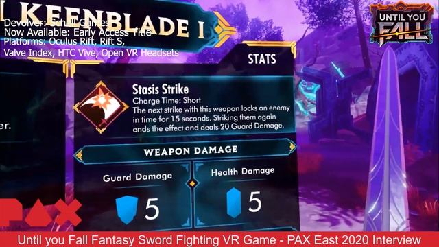 Until You Fall Fantasy Sword Fighting VR Game is amazing - PAX East 2020 Interview смотреть онлайн