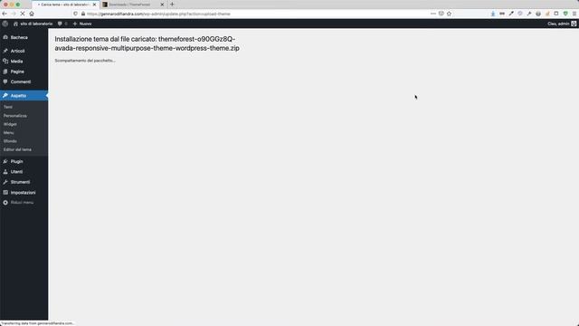 Come installare un tema per WordPress da ThemeForest.net смотреть онлайн