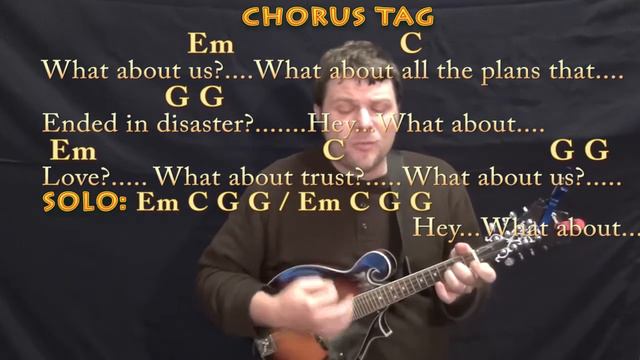 What About Us? (Pink) Mandolin Cover Lesson in G with Chords/Lyrics смотреть онлайн