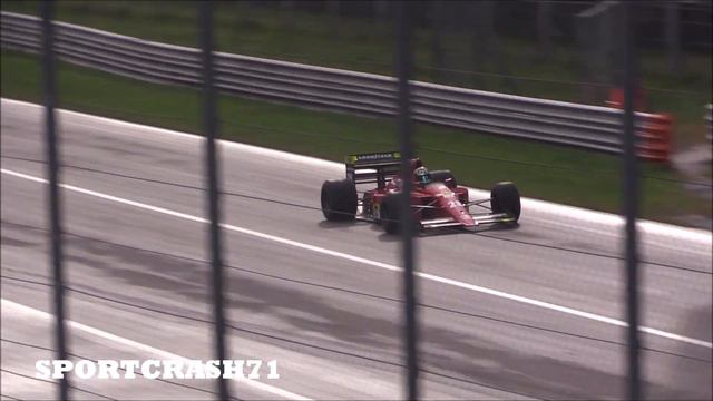 1989 Ferrari 640 F1 ex Gerhard Berger Insane V12 Sound in Action at Monza Circuit смотреть онлайн