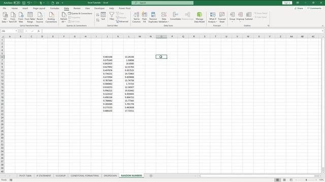 Random Number Generator Excel ?