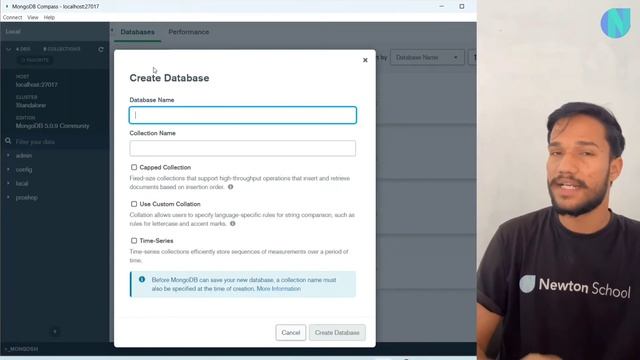 How to Install MongoDB GUI Compass & How to use it | Newton School смотреть онлайн