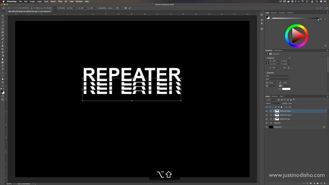How to Create a Repeated Text Effect in Adobe Photoshop (CC Tutorial) смотреть онлайн