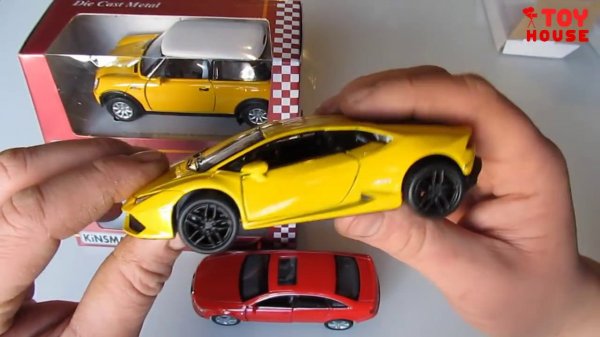 Распаковка машинок KINSMART. Коллекционные металлические модельки разного масштаба.
