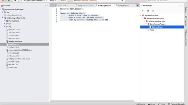 Unit Tests not showing in Visual Studio for Mac - Show Specflow tests смотреть онлайн