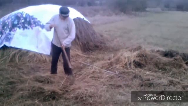 ❤️ Кормление коз зимой. 25 декабря мы возим сено козам. смотреть онлайн