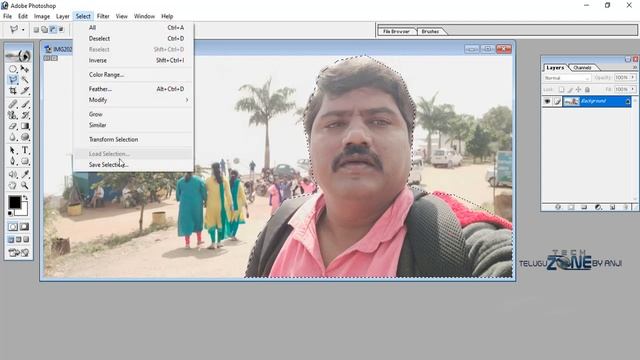 #10 || Save Selection and Load Selection options in Select Menu In Photoshop 7.0 In Telugu смотреть онлайн