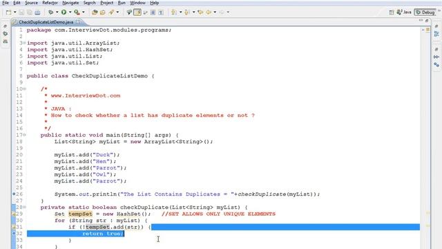 TAMIL JAVA CHECK WHETHER LIST CONTAINS DUPLICATES DEMO смотреть онлайн