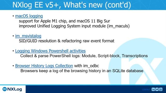 Part I: What's new in NXLog Enterprise Edition v5+ смотреть онлайн