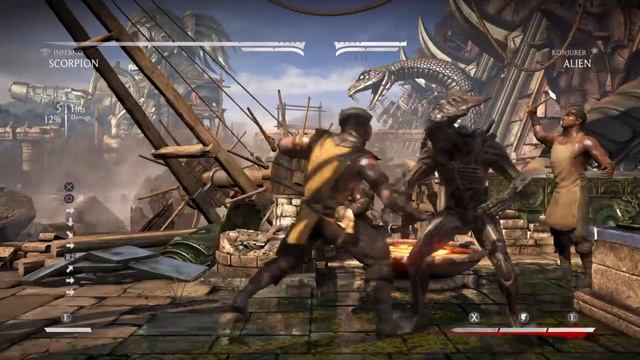 Mortal Kombat X (XL) Characters Scorpion Training Mode Fun Gameplay/Playthrough pt1 on PS4 смотреть онлайн