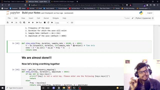 #3 BUILD YOUR NOTES - MAKE MUSIC WITH NUMPY | PYTHON | CODE TO WIN | SYNTH | SCRATCH |#music #pytho смотреть онлайн