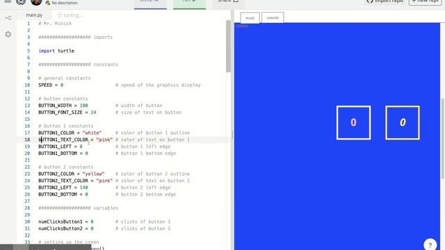 Repl.it - Python Button Demo 2A Mon Per 8-9 смотреть онлайн