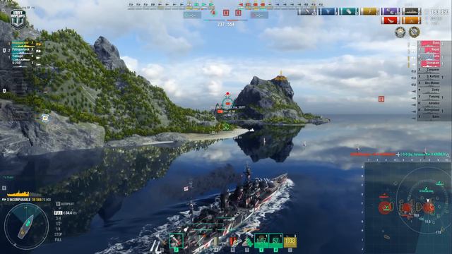 Battleship Incomparable: Thriller on map North - World of Warships смотреть онлайн