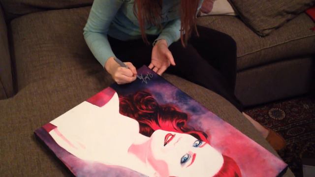 Deborah Ann Woll SIGNED painting Raffle for CHARITY! смотреть онлайн