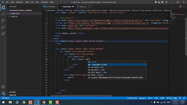 Build Glassdoor profile page with Bootstrap 5 - For beginners! смотреть онлайн