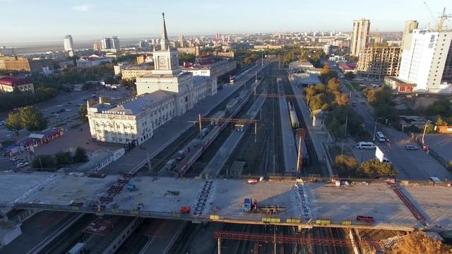 Ремонт ж/д моста Волгоград 02.10.2015 смотреть онлайн