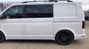 Vw t6 upgraded with swamper arche kit #short#transporter#vanstyling#bodykit