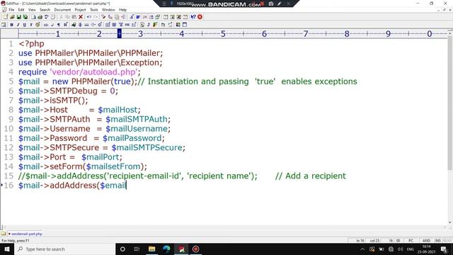 Sending Email in Php смотреть онлайн