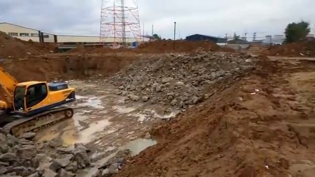 Демонтаж фундамента корпус 1.1 ЖК Одинцово -1 04.07.2018 г смотреть онлайн